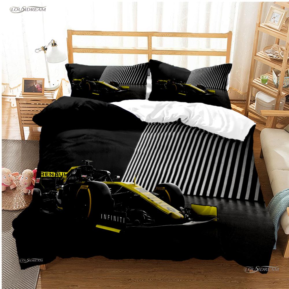Moto Car Enthusiast All Season Duvet Cover Comforter Bedding set Luxury Soft Quilt Cover and Pillowcase Single/Double/Queen/King