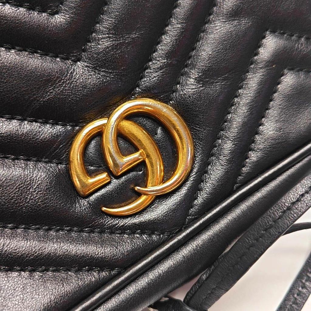 [Usato] Borsa Mini Gucci GG Marmont Matelassé 'Nero' - Buono #Y1PPLF