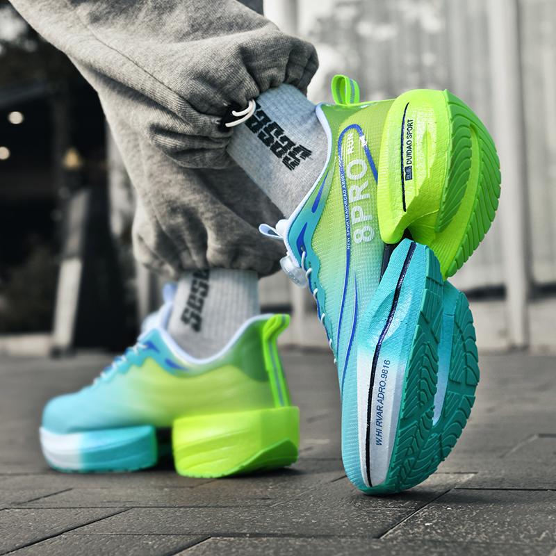 New Running Shoes High Quality Fashion Sports Brand Footwear Mesh Sneakers Breathable Male Marathon Trainer Race Walking Shoes