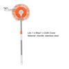 Wall Cleaner Cleaning Mop Easy Wringing Telescopic Rod Wet And Dry Dual Use Strong Bearing Capacity Ceiling Good Water Absorption Floor Long