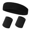 3pcs Sweatproof Sports Stretch Headbands Wristband for Men and Women - Moisture-wicking Sweatband for Tennis, Running, Gym