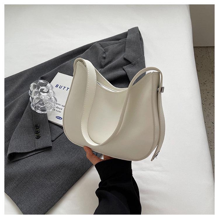 Bags Sense Women's 2023 Autumn Trendy Underarm Shoulder Bag with Bias Lock and Large Capacity