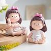 Nordic Home Decoration Cute Creative Yoga Little Girl Ornaments Room Decoration Desk Decor Lovely Accessories Girl Birthday Gift
