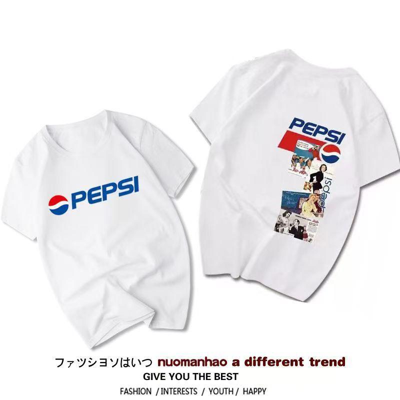 New Coca Cola Collaborative Fanta Sprite Short Sleeve TShirt Unisex Couples Fashion Cotton Summer Casual Print 2026 New Tees