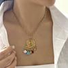 Charming Ceramic Fish Sea Turtle Sun Starfish Pendant Necklace for Women Stainless Steel Gold Color Necklace Beach Party Jewelry