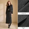 Xiangying Women's Old Money Style Gray Straight Skirt