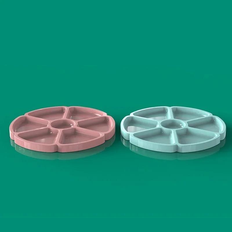 Petal Fruit Nut Storage Tray Epoxy Resin Mold DIY Dishes Plate Silicone Mould