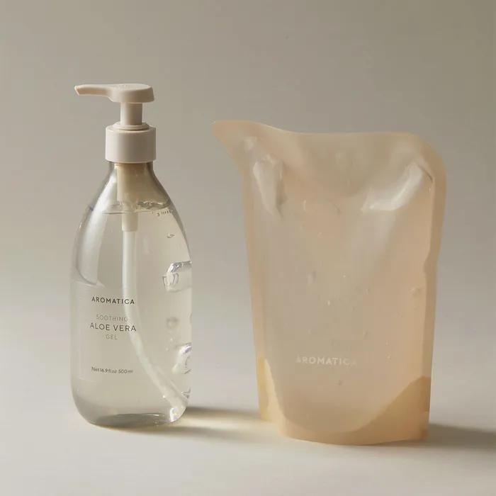 (Soothing Gel, Calming Gel) Soothing Aloe Vera Gel Main Product 500ml + Refill 500ml