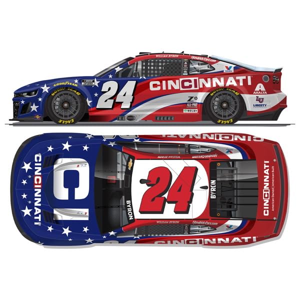 Kyosho Lionel Racing NASCAR CUP Cup CINCINNATI 2025 Chevrolet Camaro ZL1 William Byron Finished Model LR324496 (NASCAR Series) 1/64 #24