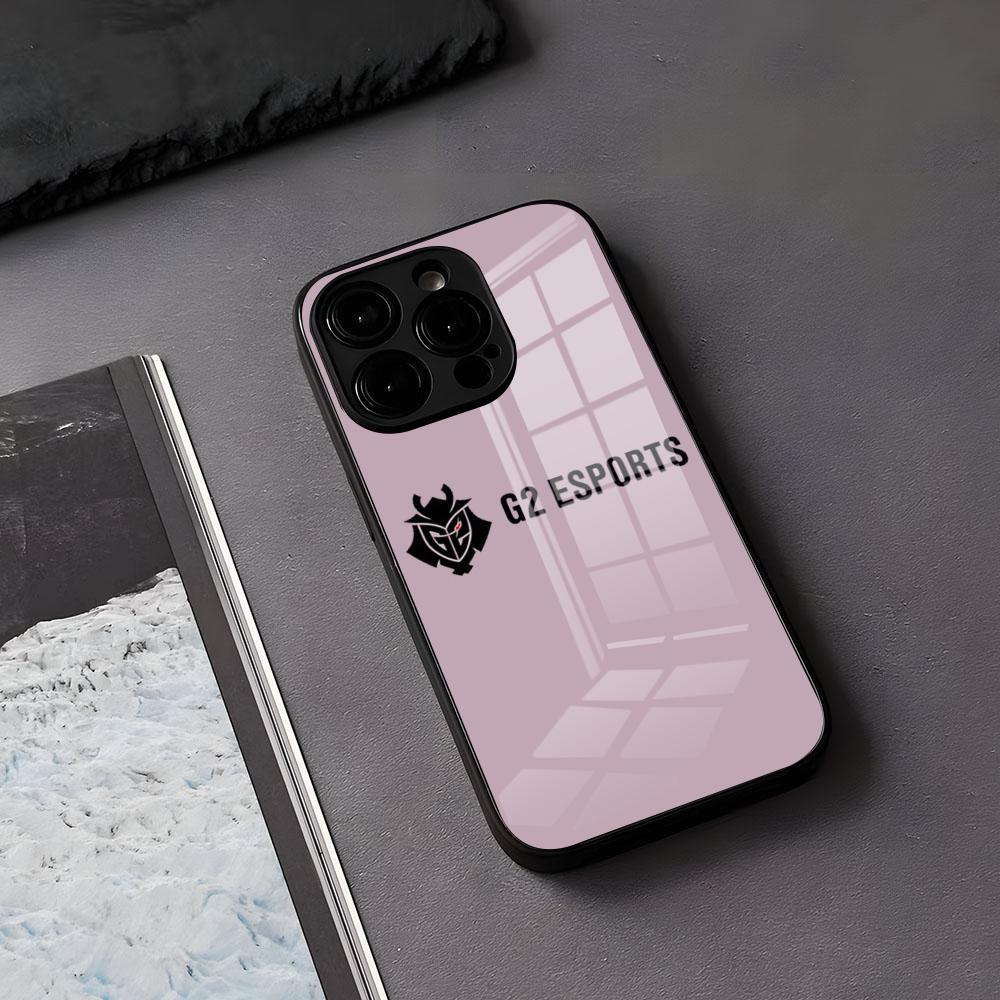 G2 E-Esports T-Teams Phone Case For IPhone 17 Air 16 E Pro Max 15 14 13 Mini 12 Pro 11 Max Plus Black Glass Cover