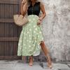 Women Summer Dresses Bohemian Women's Casual And Fashionable V-neck Sleeveless Printing Mid Length Dress