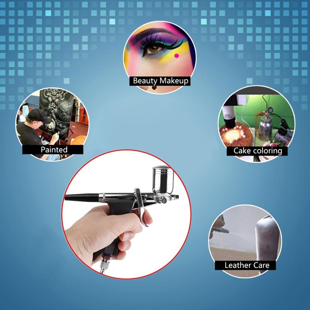 Flexible Pneumatic Sprayer Multi Purpose Spraying Tool Side Feed Airbrush Kit  Art Spraying Work