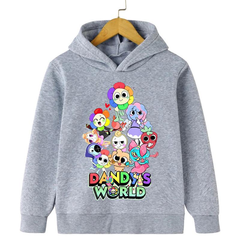 Dandy's World Game Kids Hoodie Boys Clothes Girls Fashion Casual Pullover Autumn Long Sleeve Sweatshirt Tops Children Clothing