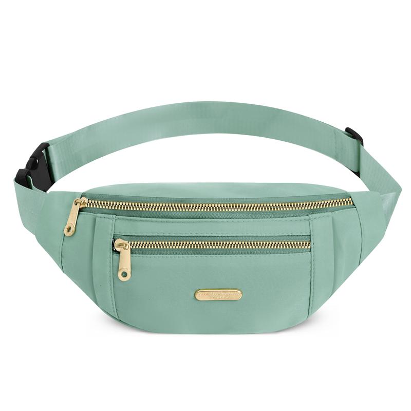 Waist Bags for Women Polyester Leisure Color Waist Bag Shoulder Crossbody Chest Bags Handbags All-Match Messenger Belt Bags