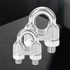 Stainless Steel U Type Cable Clip Set 5Pcs M2 M4 M5 M8 Sizes for Automotive Wire Fixing Home Wiring Projects