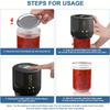 Electric Mason Jar Sealer - One-Touch Jar Sealer Suitable for Mason Jars with Wide/ Narrow Mouth Lids, Heavy-Duty Seal for Preservation