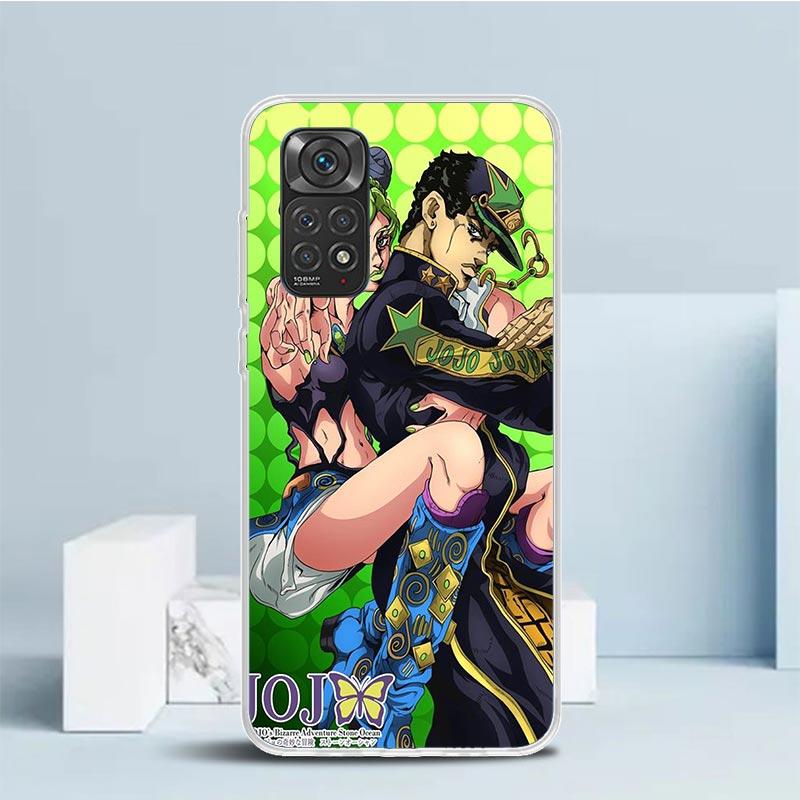 JoJo Bizarre Adventure Phone Case For Xiaomi Redmi Note 15 14 14S 13 12S 12 Pro Plus 11S 11 11T 11E 10S 10 + Soft TPU Back Cover