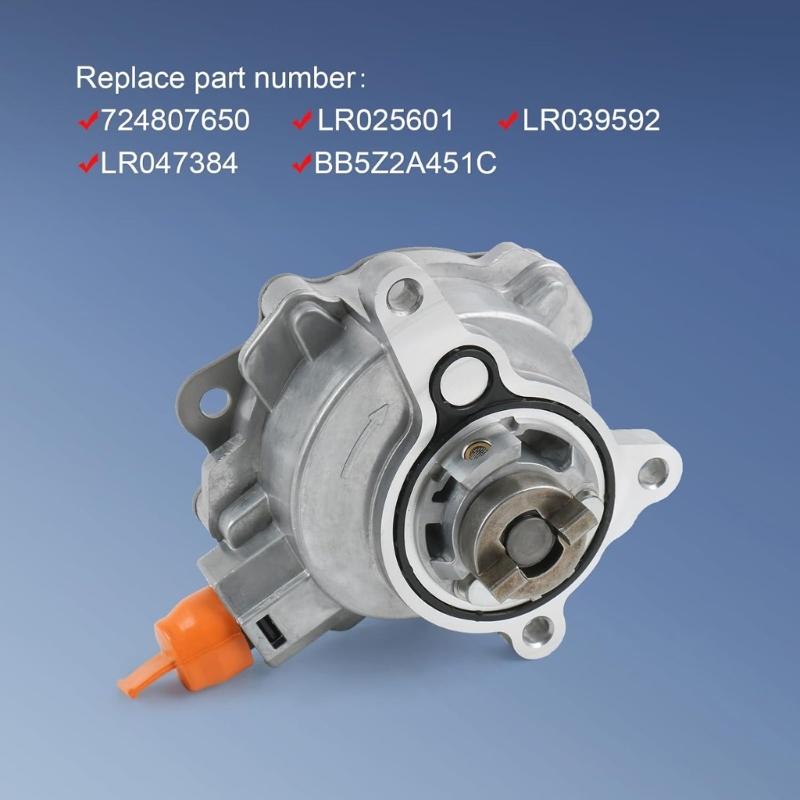 Powerful Brake Vacuum Pump LR047384 LR025601 Strong Metal Brake Vacuum Pump Quick Fixing for Multiple Vehicle