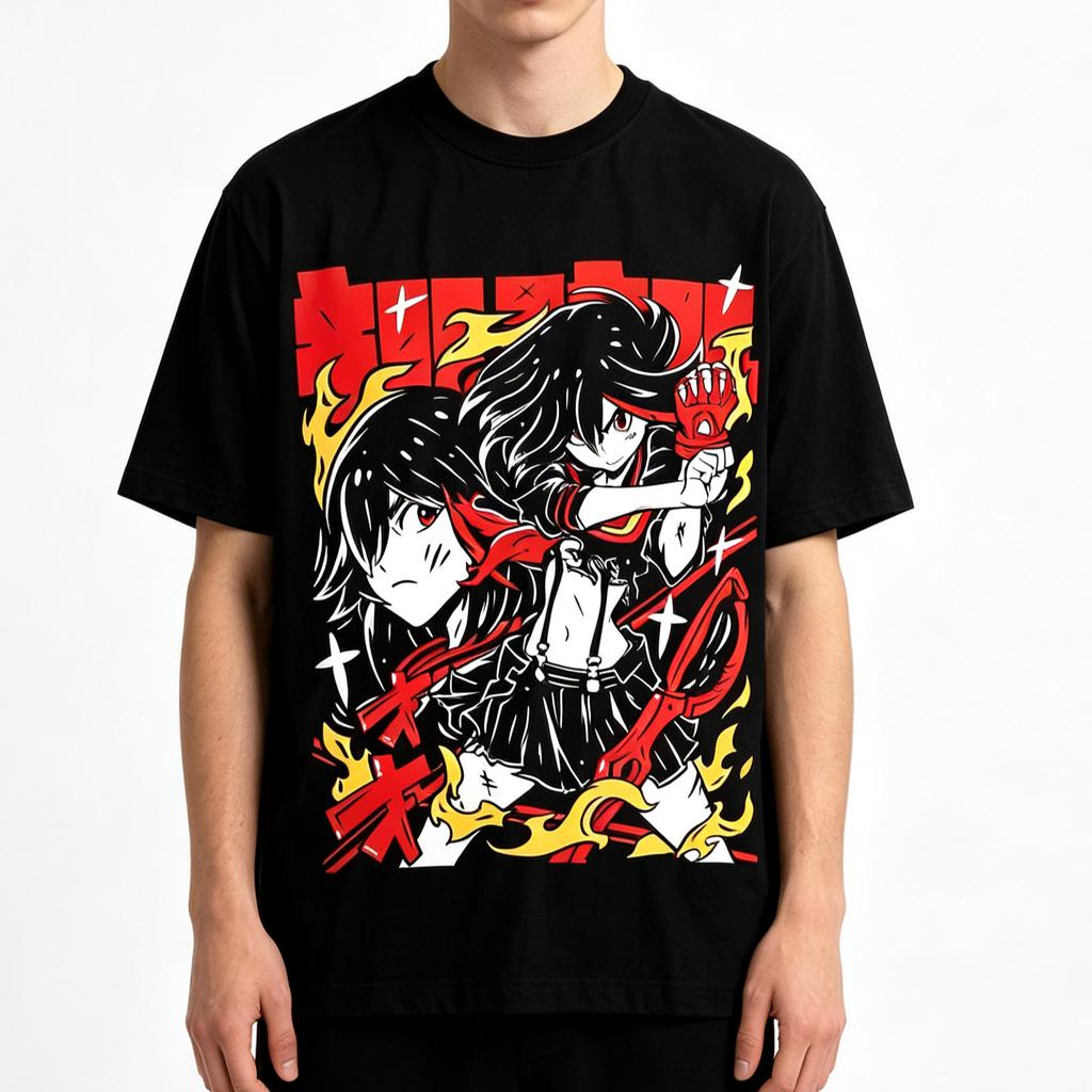 Summer Hot Sale Kill La Kill Ryuko Animetshirt Unisex Vintage Casual Harajuku Tshirt Y2k Hip Hop Streetwear Oversized Tshirt