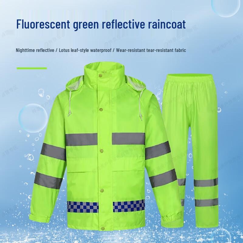 High-Visibility Reflective Rain Suit