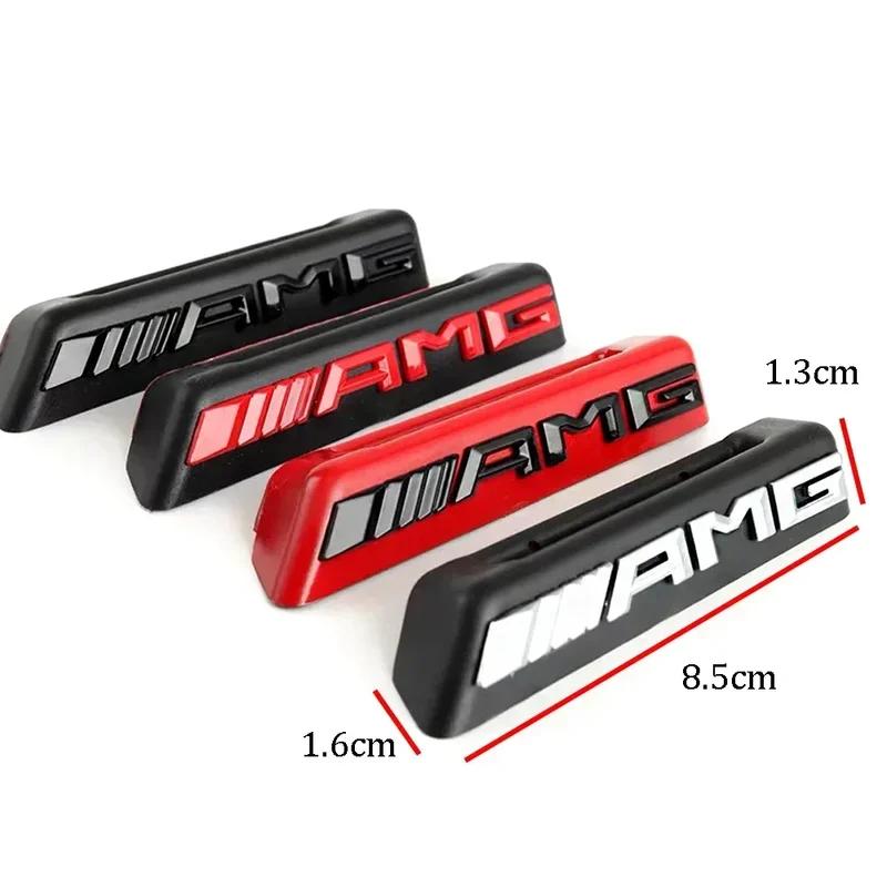 Car Front Grill AMG Badge Emblem Sticker for Mercedes benz W212 W213 W202 W211 W176 W210 W205 Gla Glc Cls Glk Accessories1