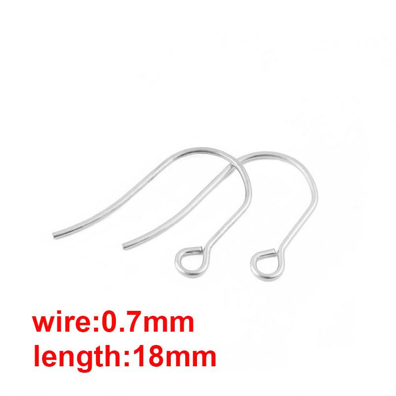 20-50 Stück Rosegold Farbe Edelstahl Ohrhaken Ohrringverschlüsse Schmuckzubehör DIY Ohrringdrähte Für Schmuckherstellung Zubehör