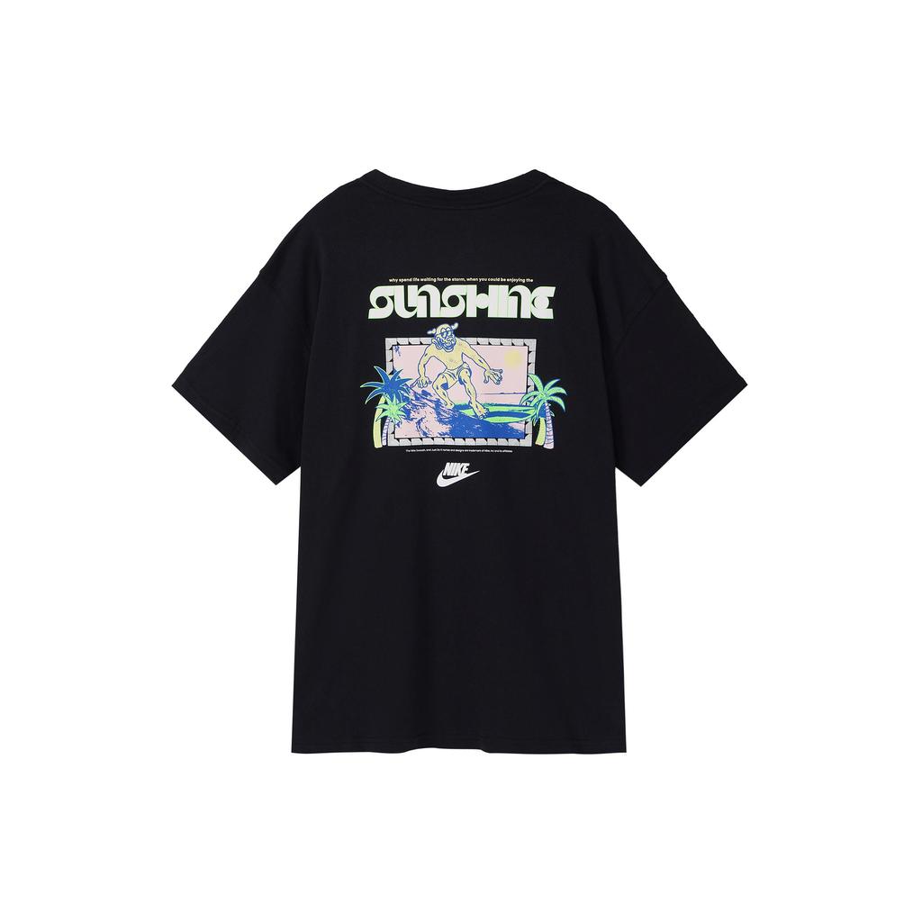 Nike Sportbekleidung Herren T-Shirt mit gesticktem Grafiklogo Schwarz FB9795-010