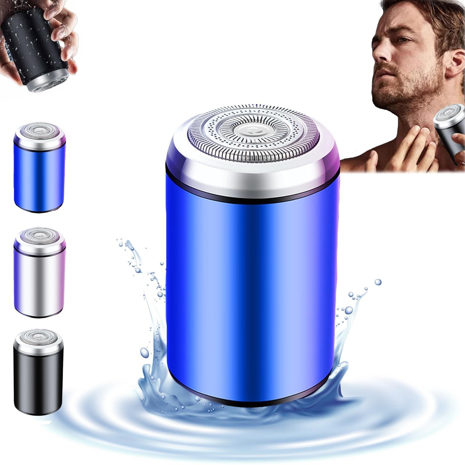 

Электробритва, портативная электробритва, карманный размер, моющаяся электрическая, USB-зарядка, водонепроницаемая электрическая бритва для бороды в автомобиле. One Size синий