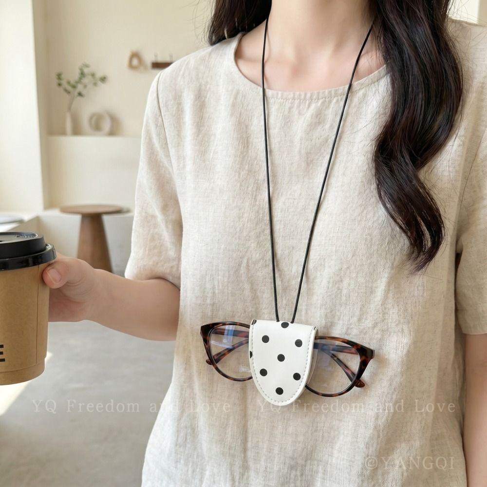 Leopard Print Sunglasses Glasses Holder Sunglasses Storage Sunglasses Lanyard Long Necklace Men