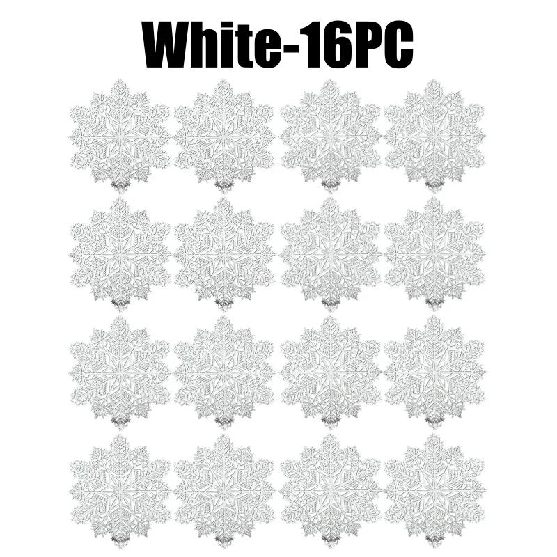 Holiday Snowflake Table Mats Christmas Vinyl Place Mats for Dining Table Wedding Decorative Kitchen Table Mats