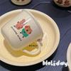 Bowl Combination Wind Cream Koala Series Tableware Ceramic Bowl Household Plate Breakfast One Person Mug