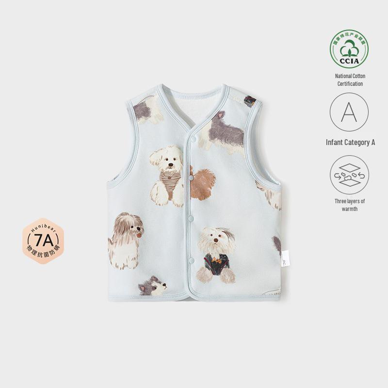 

Infant/Toddler Padded Sleeveless Vest with Lapel for Autumn/Winter 80cm