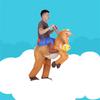 Inflatable Cowboy Costume Polyester Funny Battery Powered Inflatable Costume for Holiday Party Cosplay