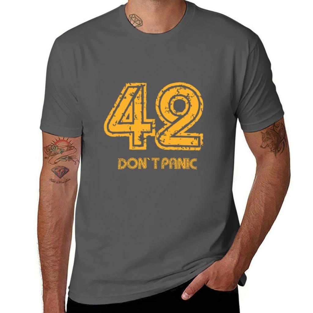 Dont Panic Tshirt Casual Graphic Print Tee