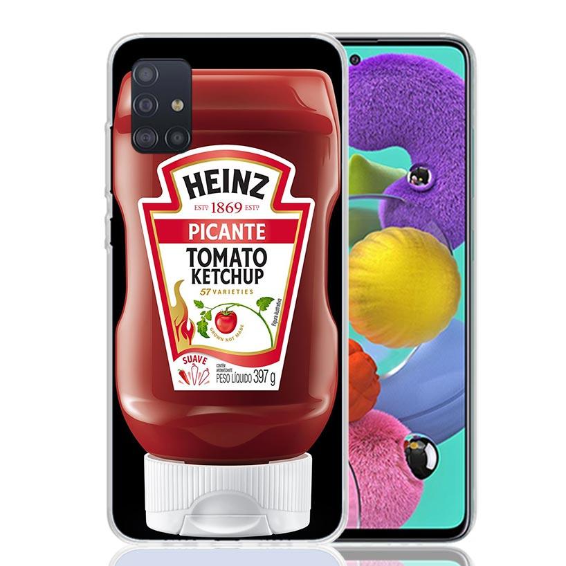 Lamb Heinz Tomato Ketchup Phone Case for Samsung Galaxy A52 A51 A50S A12 A22 A32 A72 A10S A30S A31 A71 Note 20 Ultra 10 Plus S10
