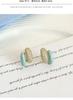 Retro Pu He Blue Earnail Female 2026 New Popular Earrings Summer Light Luxury Earrings, Small Design Jewelry