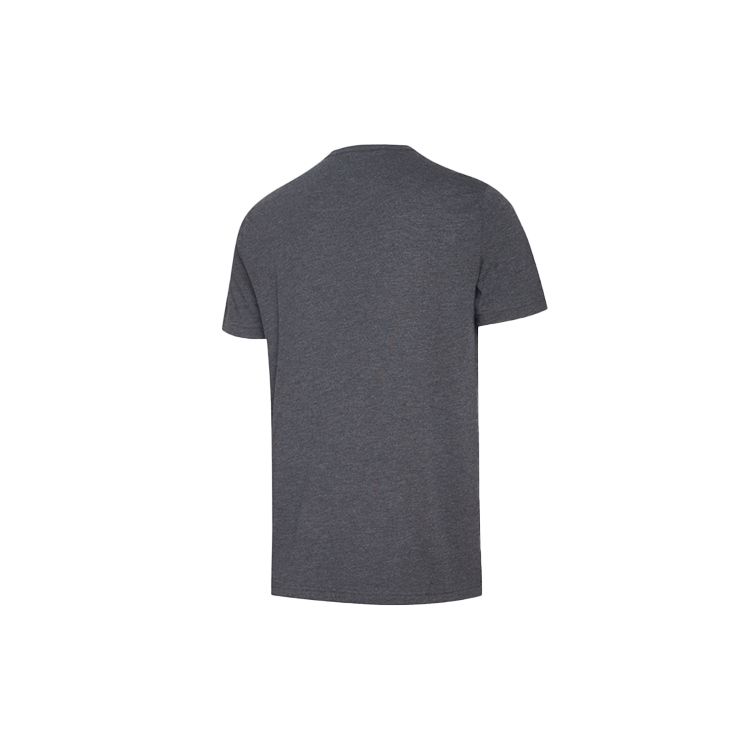 Puma Logo Print Short Sleeve T-shirt Men Tops Gray 593040-07
