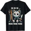 100 Cotton Vintage Cat Movie Horror Character Print Unisexs Short Sleeve Tshirt Suitable For Teen Girls Kids Clothing Character Print Shirt