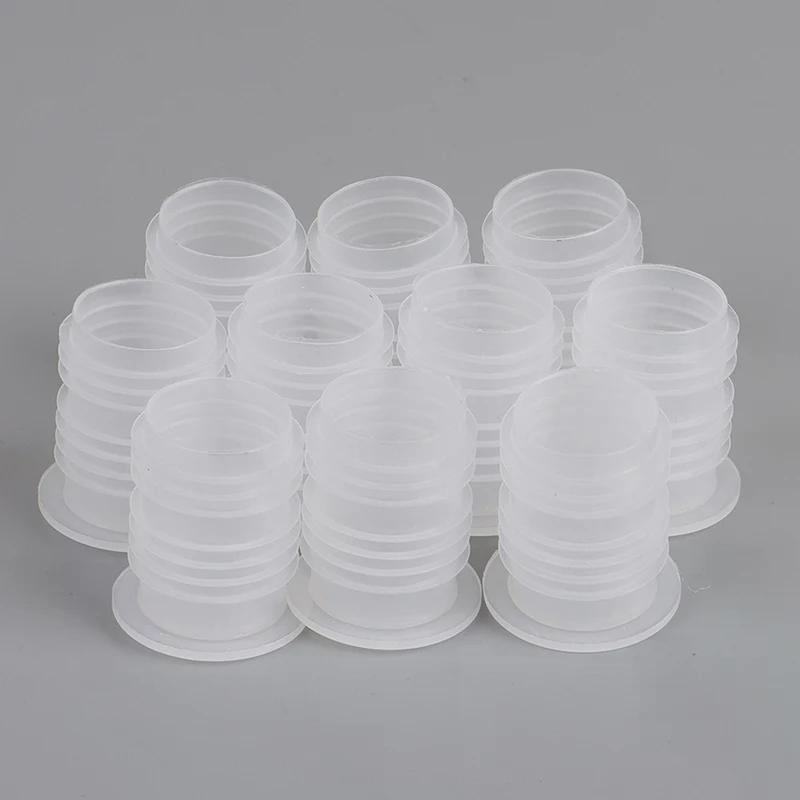 New 10Pcs Plastic Bottle Cap Red Wine Seal Cap Inside The Salt Bottle Transparent Nut Hole Dust Plug Easy To Pull The Cap