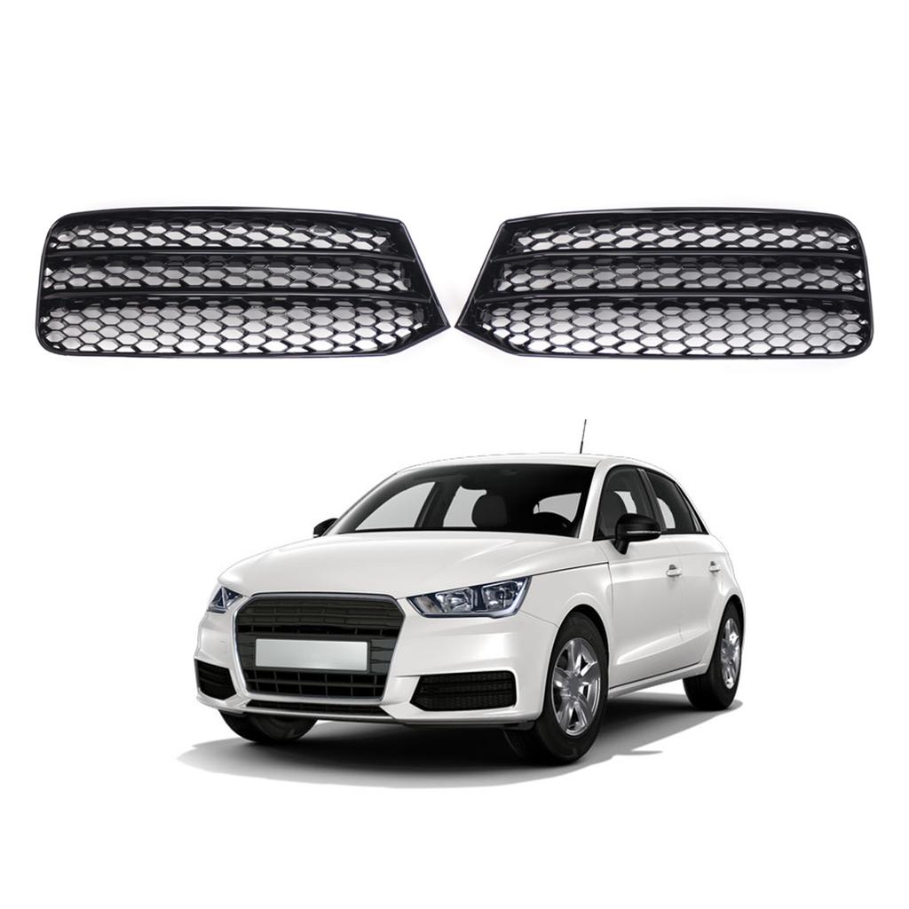 1Pair Black Left Right Front Hood Fog Light Lower Grill Grilles Cover For F30 F31 2011-2018 8XA807681B9B9