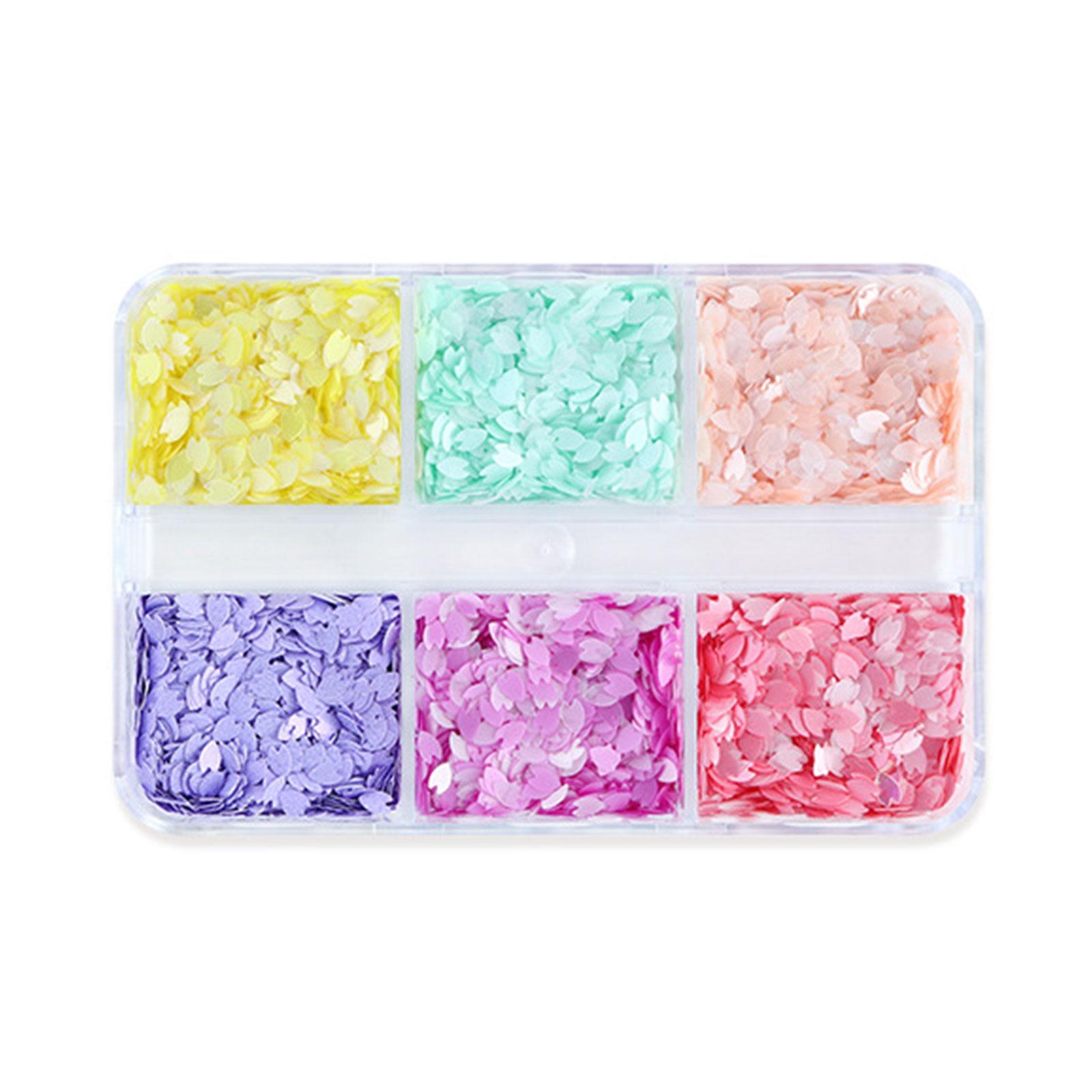 Nail Sequins Cherry Blossom Nail Art Decals for Manicure DIY Nail Accessories 1