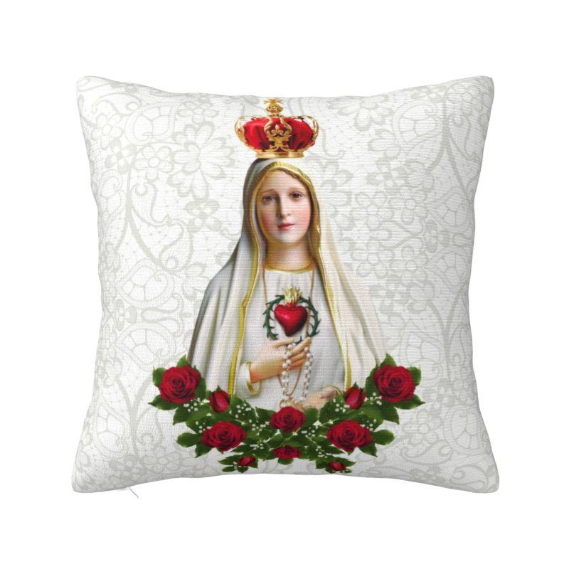 Our Lady Of Virgin Mary Mexico Pillow Covers Living Room Christian Jesus Saint Catholic Luxury Cushion Cover Velvet Pillowcase