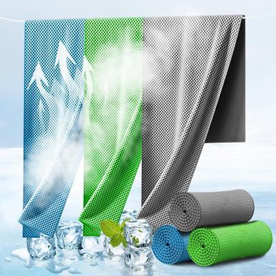 Breame Cooling Towel Quick-drying Cool Cold Refreshing Instant Heatstroke Prevention Reusable Ultra-absorbent UV Cut Lightweight 100 Fiber Used Set 3.