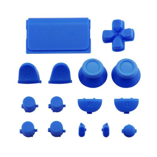 15Pcs/Set Replacement Parts Buttons Kit for Solid Color PS4 Controller Gamepad