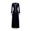 Korean college style dress, children's temperament is loose, full waist, soft waxy, skin-friendly base, long dress inside