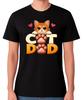 Cat Dad T-Shirt Cute Kitten Graphic Funny Cat Lover Gift Unisex Tee