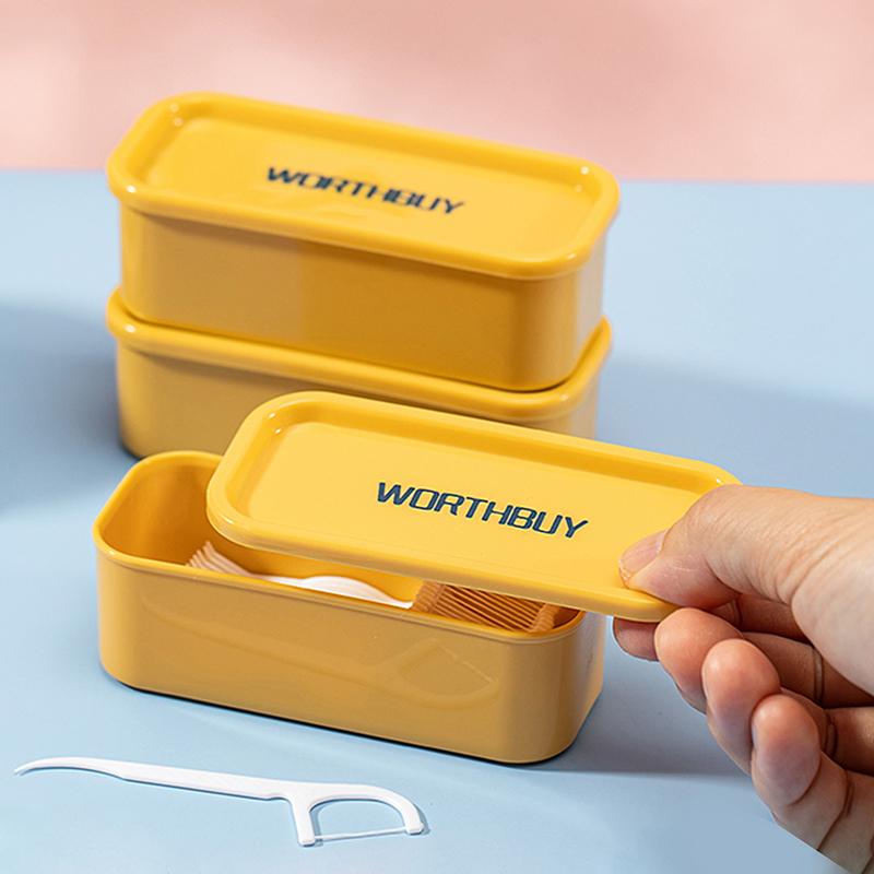 Portable Travel Box Cotton Swab Holder Case Detal Floss Jewelry Organizer Container Dust-Proof Jewelry Accessories Box