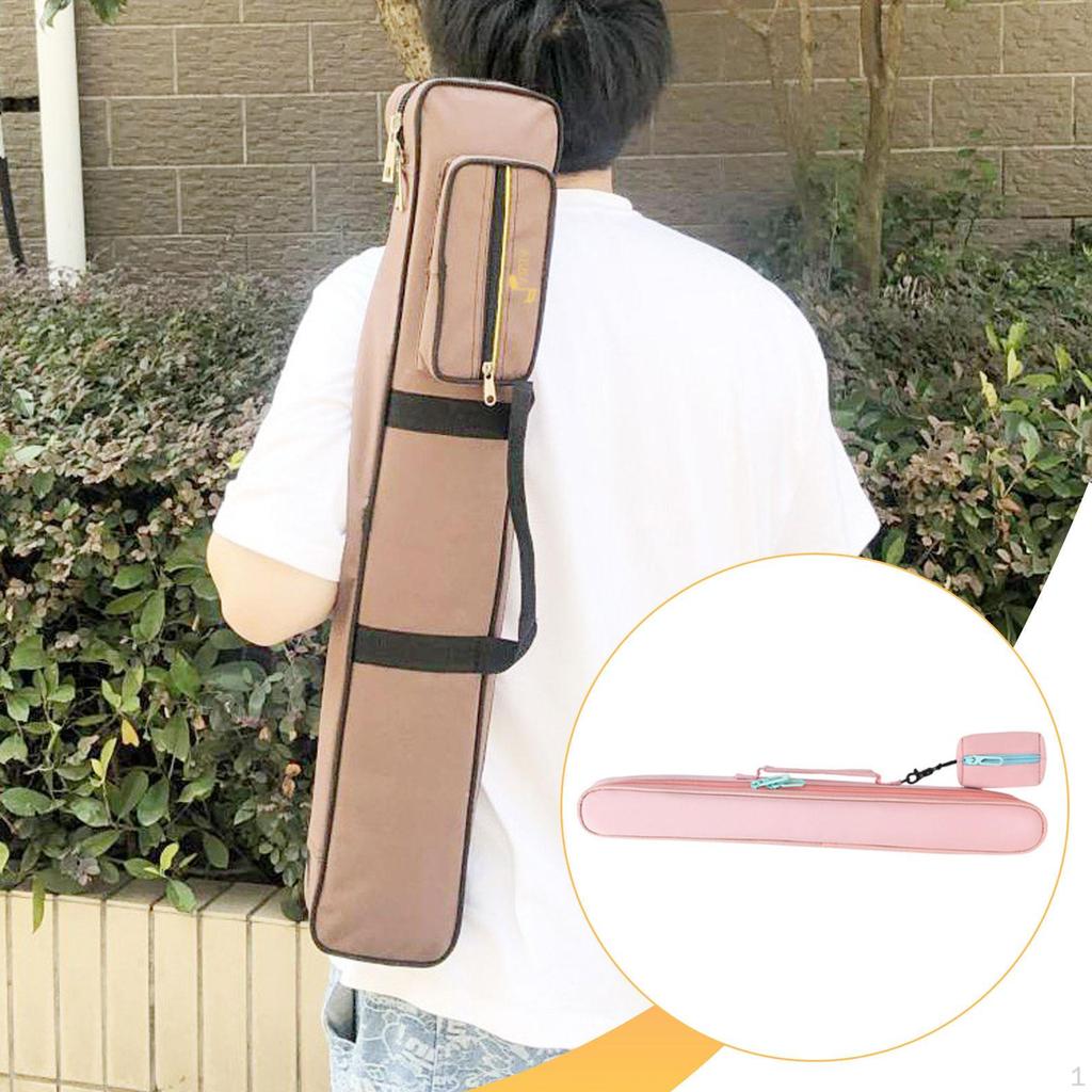 Flute Carrying Case Bamboo Storage Bag Multifunctional Accessories with Zipper Gift Handbag