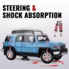1:24 FJ Cruiser LC300 Car Model Toy Metal Diecast SUV Sound Light Rubber Tires Off-road Vehicle Models Simulation Boys Gifts