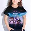 Sommer Huntrix Jente Kpop T-skjorter Barn Demonjegere T-skjorte Zoey Rumi Mira Gutter Jenter Kortarmede Topper Løs O-hals Barneklær